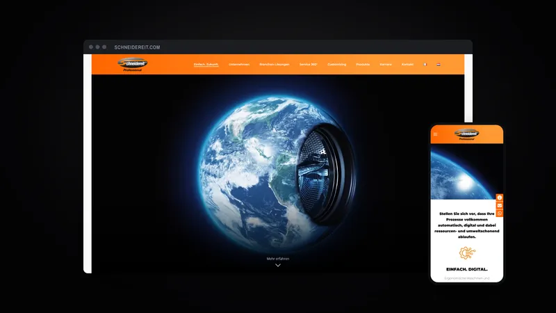 Einfach. Zukunft. – Website im Browser
